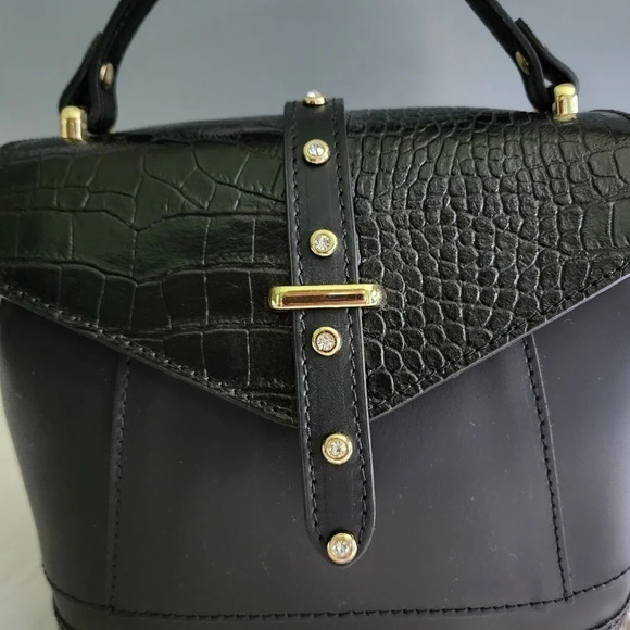 *NWT* House of Harlow 1960 Leather Croc Embossed Mini Backpack - Picture 3 of 9